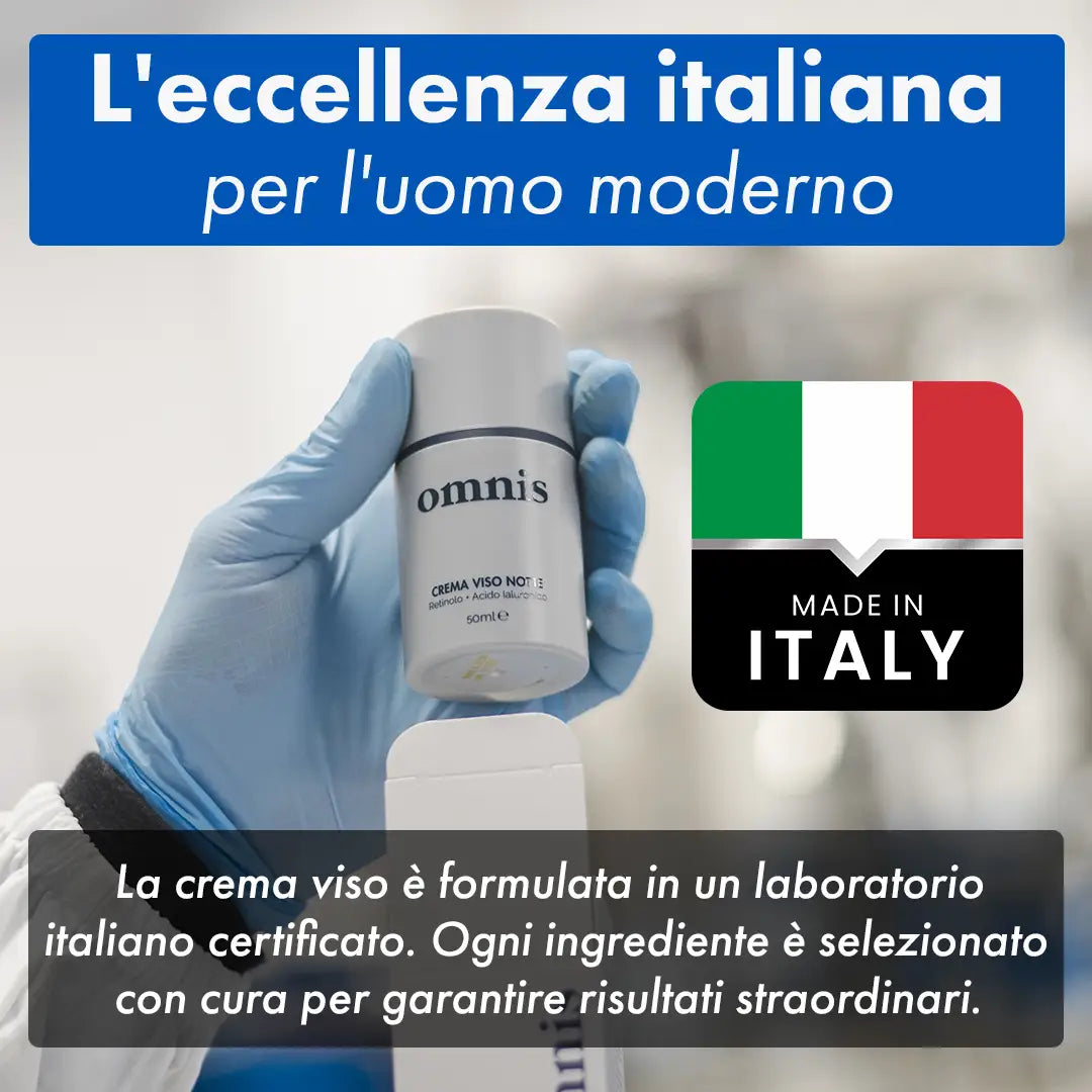 Crema Viso Notte Anti-Età | 100% Made In Italy 🇮🇹
